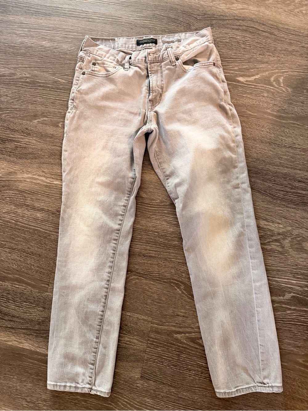 Abercrombie & Fitch Men's Light Beige Slim Jeans